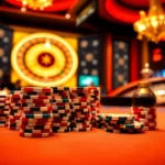 Experience the excitement with new88's vibrant poker table featuring eager players and colorful chips.